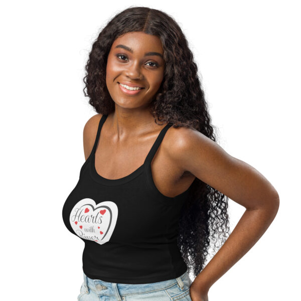 womens-micro-rib-tank-top-solid-black-blend-left-front-6983ced30dd6c.jpg Hearts With River Logo - Women’s micro-rib tank top — solid black blend, left front view