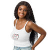 womens-micro-rib-tank-top-solid-white-blend-left-front-6983ced30dea7.jpg Hearts With River Logo - Women’s micro-rib tank top — solid white blend, left front view