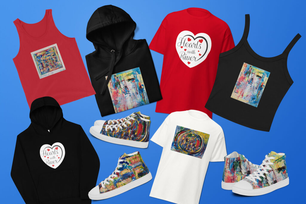 Clothing and shoes from Hearts With River