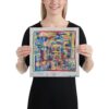 Home - 12x12 Canvas Print — shown in a room Home - 12x12 Canvas Print — shown in a room