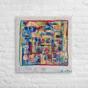 Home - 30x30 Canvas Print — shown in a room Home - 30x30 Canvas Print — shown in a room