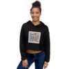 Home - Women's Crop Hoodie — worn by a model Home - Women's Crop Hoodie — worn by a model