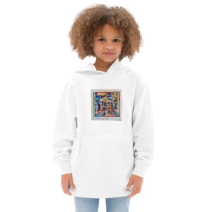 Home - Kids fleece hoodie — worn by a model