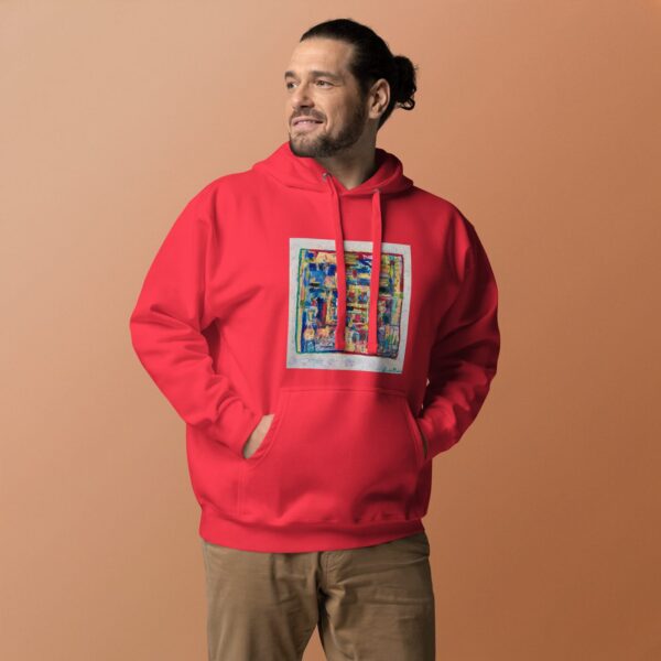 Home - Men's Hoodie — worn by a model