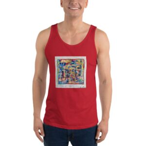 Home - Men's Tank Top — worn by a model