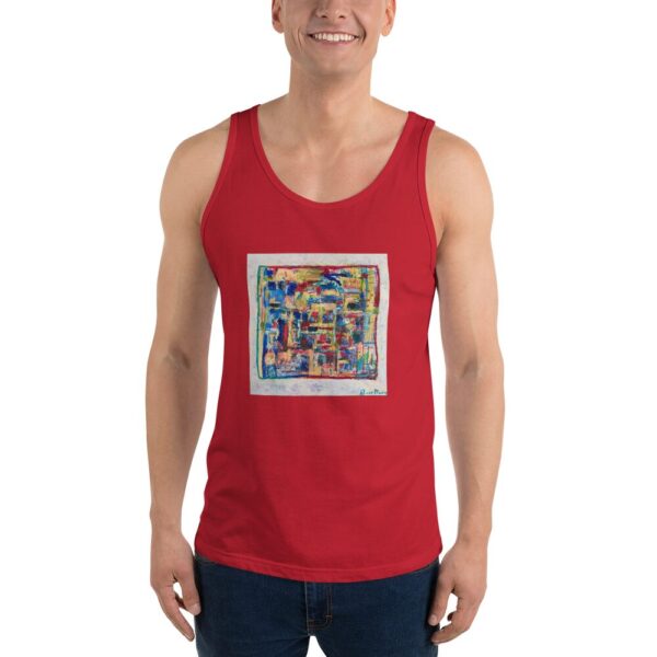 Home - Men's Tank Top — worn by a model