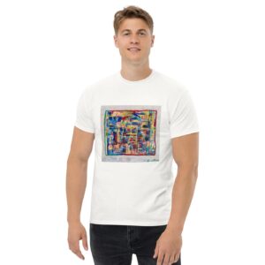 hwr-home-mens-tee-model Home - Men's Classic T-shirt — worn by a model