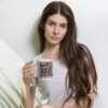 Home - White Glossy Mug — held in hand Home - White Glossy Mug — held in hand