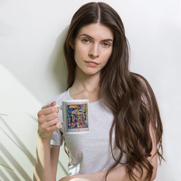 Home - White Glossy Mug — held in hand Home - White Glossy Mug — held in hand