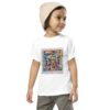 Home - Toddler Short Sleeve T-shirt — worn by a model Home - Toddler Short Sleeve T-shirt — worn by a model