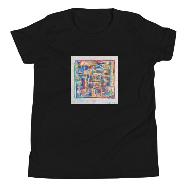 Home - Youth Short Sleeve T-Shirt — black, flat garment view