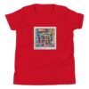 Home - Youth Short Sleeve T-Shirt — red, flat garment view