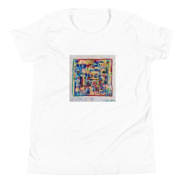 Home - Youth Short Sleeve T-Shirt — white, flat garment view