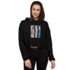 My Story - Women's Crop Hoodie — worn by a model My Story - Women's Crop Hoodie — worn by a model