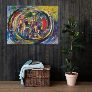 Rebirth - 24x18 Canvas Print — shown in a room Rebirth - 24x18 Canvas Print — shown in a room
