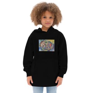 Rebirth - Kids fleece hoodie — worn by a model