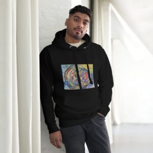 Rebirth - Men's Hoodie — worn by a model Rebirth - Men's Hoodie — worn by a model