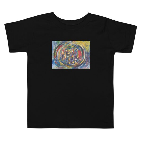 Rebirth - Toddler Short Sleeve T-shirt — Black (flat) Rebirth - Toddler Short Sleeve T-shirt — black, flat garment view