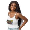 Rebirth - Women’s micro-rib tank top — worn by a model Rebirth - Women’s micro-rib tank top — worn by a model