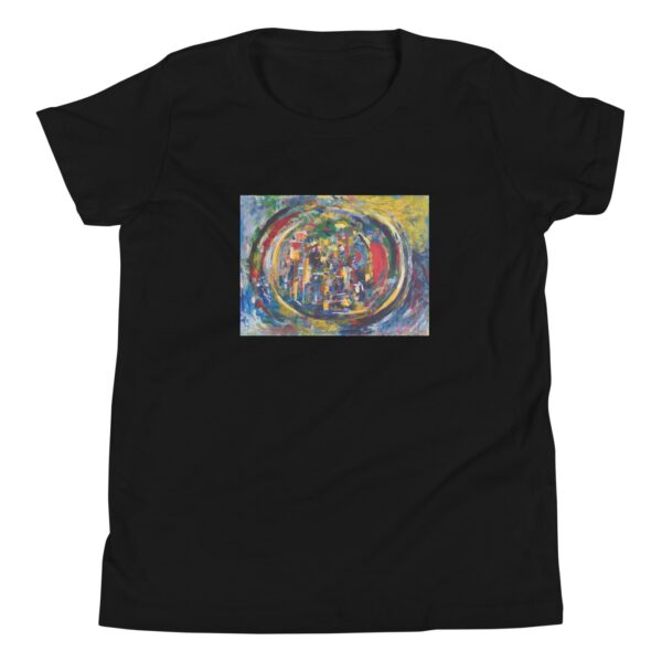 Rebirth - Youth Short Sleeve T-Shirt — black, flat garment view