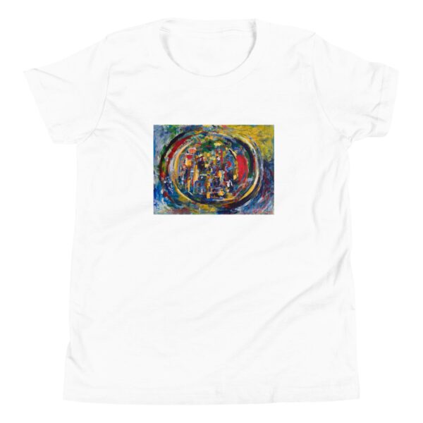 Rebirth - Youth Short Sleeve T-Shirt — white, flat garment view