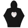 Hearts With River Logo - Men's Hoodie — black, front view