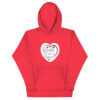 Hearts With River Logo - Men's Hoodie — team red, front view