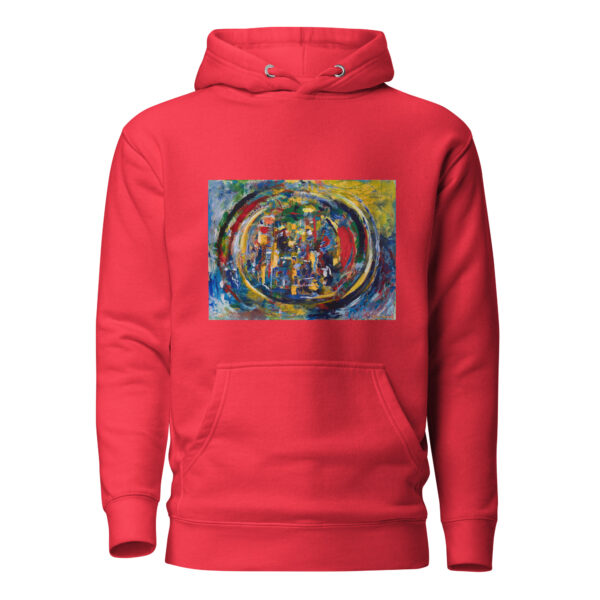 Rebirth - Men's Hoodie — team red, front view