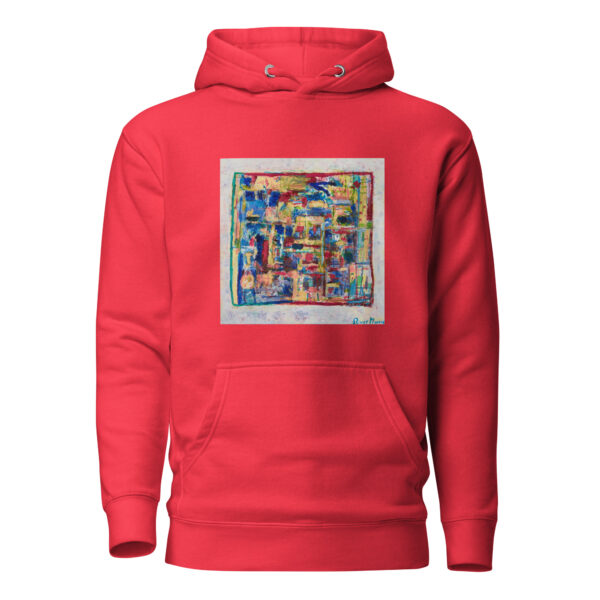 Home - Men's Hoodie — team red, front view