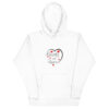 Hearts With River Logo - Men's Hoodie — white, front view