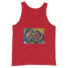 Rebirth - Men's Tank Top — red, front view