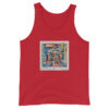 Home - Men's Tank Top — red, front view