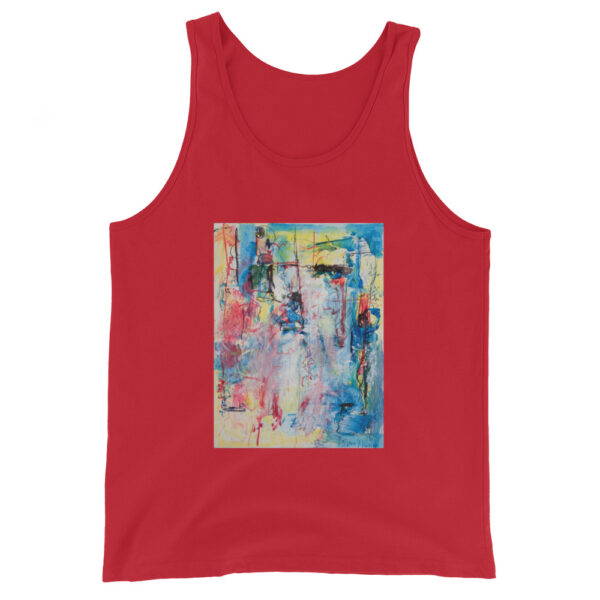 mens-staple-tank-top-red-front-6a62649e14681.jpg My Story - Men's Tank Top — red, front view