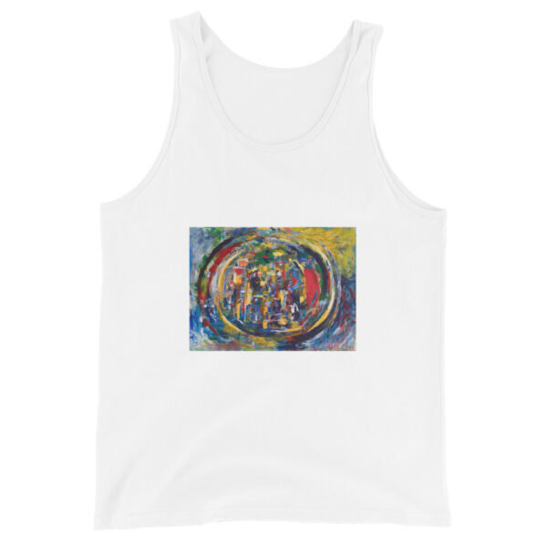 Rebirth - Men's Tank Top — white, front view