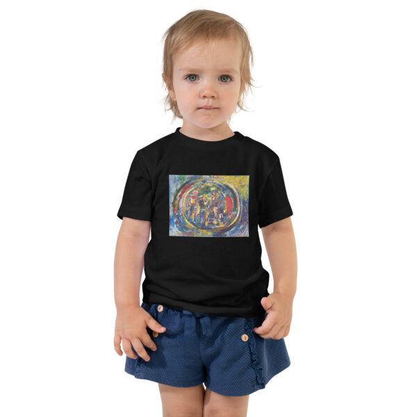 toddler-staple-tee-black-front-6a65228b0fc0e.jpg Rebirth - Toddler Short Sleeve T-shirt — black, front view