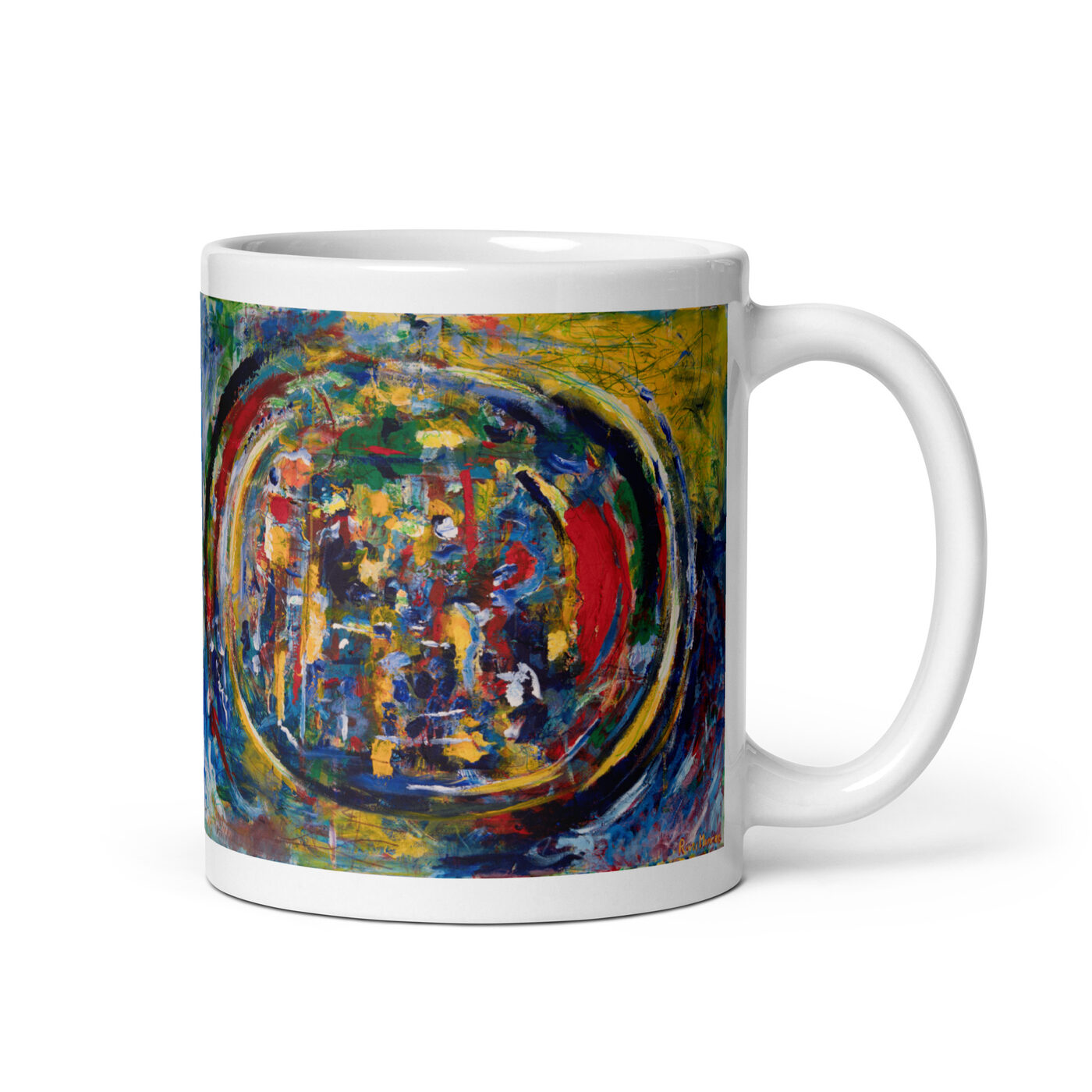 Rebirth - White Glossy Mug — white, 11 oz, handle on the right