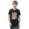 youth-staple-tee-black-front-6a65097dbb2a3.jpg My Story - Youth Short Sleeve T-Shirt — black, front view