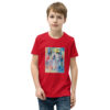 youth-staple-tee-red-front-6a65097dbb4e4.jpg My Story - Youth Short Sleeve T-Shirt — red, front view