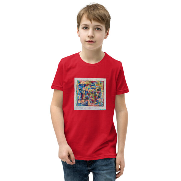 Home - Youth Short Sleeve T-Shirt — red, front view