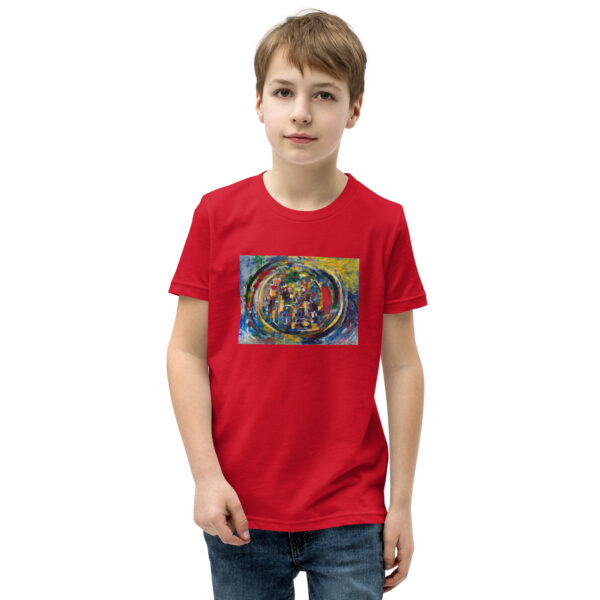 Rebirth - Youth Short Sleeve T-Shirt — red, front view