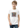Home - Youth Short Sleeve T-Shirt — white, front view