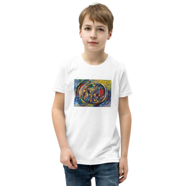 Rebirth - Youth Short Sleeve T-Shirt — white, front view