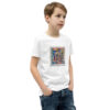 Home - Youth Short Sleeve T-Shirt — white, right front view