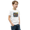 Rebirth - Youth Short Sleeve T-Shirt — white, right front view