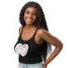 Hearts With River Logo – Women’s micro-rib tank top — worn by a model Hearts With River Logo - Women’s micro-rib tank top — worn by a model