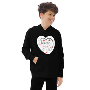 kids-fleece-hoodie-black-front-2-6a7d00c10287a.jpg Hearts With River Logo - Kids fleece hoodie