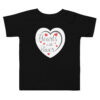 Hearts With River Logo - Toddler Short Sleeve T-shirt
