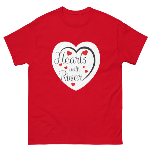 unisex-classic-tee-red-front-6a7fafd80691b.jpg Hearts With River Logo - Men's Classic T-shirt