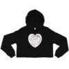 womens-cropped-hoodie-black-front-6a7fb35b7525e.jpg Hearts With River Logo - Women’s Crop Hoodie