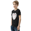 youth-staple-tee-black-left-front-6a7d19da9b7e5.jpg Hearts With River Logo - Youth Short Sleeve T-Shirt